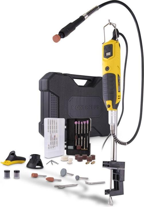Powerplus POWX1341 Multitool rotatif - Outil multifonctionnel - 200W - Rotatif - Vitesse variable -