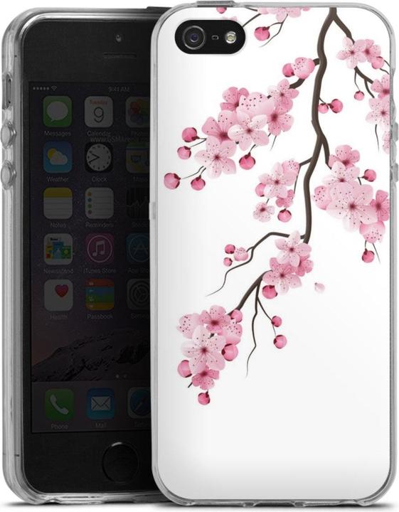 Actual product image DeinDesign Silikon Hülle für Apple iPhone 5s Handyhülle Case Smartphone Schutzhülle Asien Japan Kirschblüten (Apple iPhone 5s)