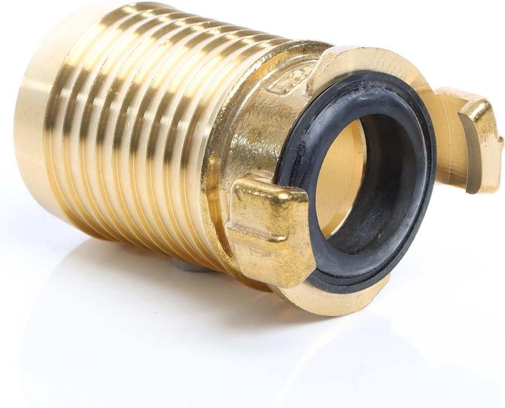 Produktbild Wiltec Messing Schlauchtülle DN38 (1 1/2") Schlauch Verbinder Schnellkupplung (Schlauchverbinder, 38 mm)