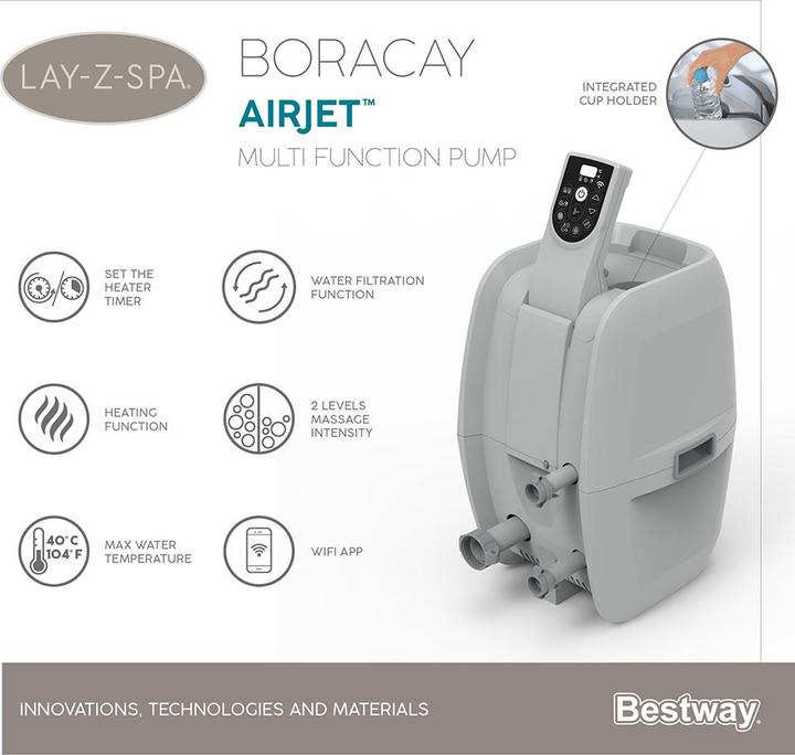 Produktbild Bestway Lay-Z-Spa Boracay (4 Pers.)