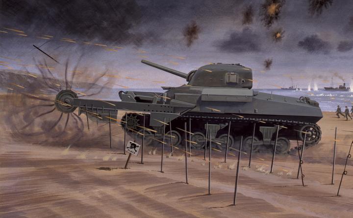 Actual product image Airfix Kit tank Sherman Crab 1:76