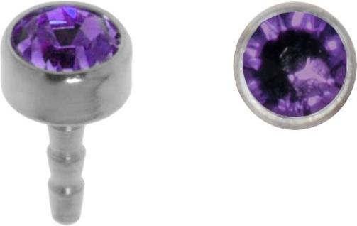Actual product image Bijouteria internal piercing (Titanium, Crystal)