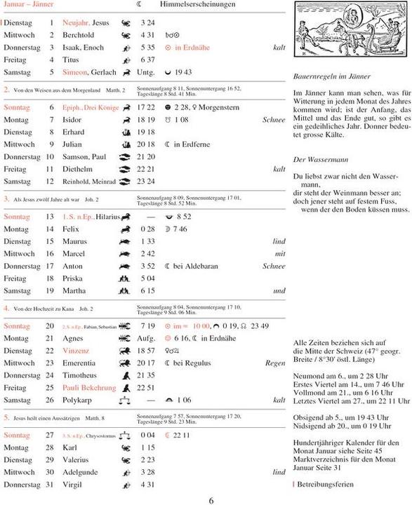 Produktbild Kalender Der Hinkende Bot (Spezial, Deutsch)
