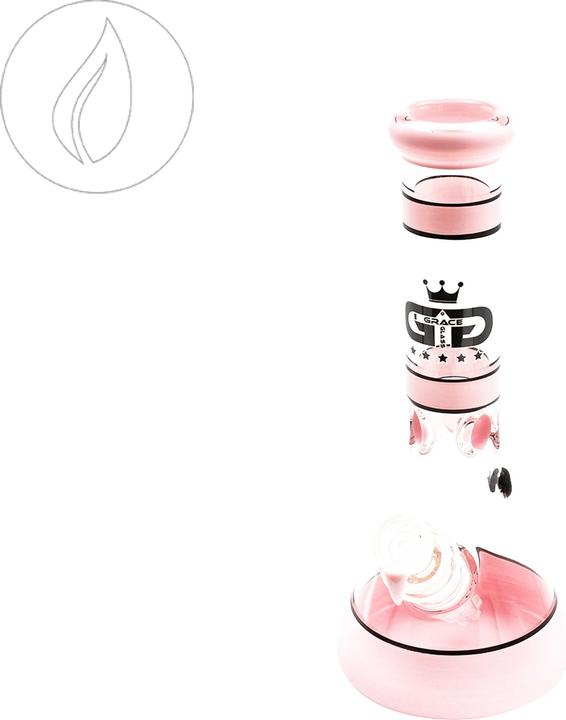 Actual product image Grace Glass | Beaker Series Pink 30cm