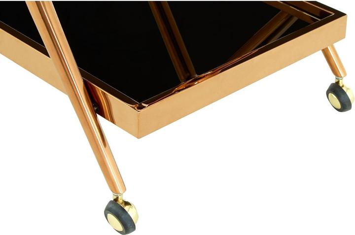 Produktbild Fifty five south Servierwagen Novo II Roségold aus rostfreiem Stahl 84 x 73 cm