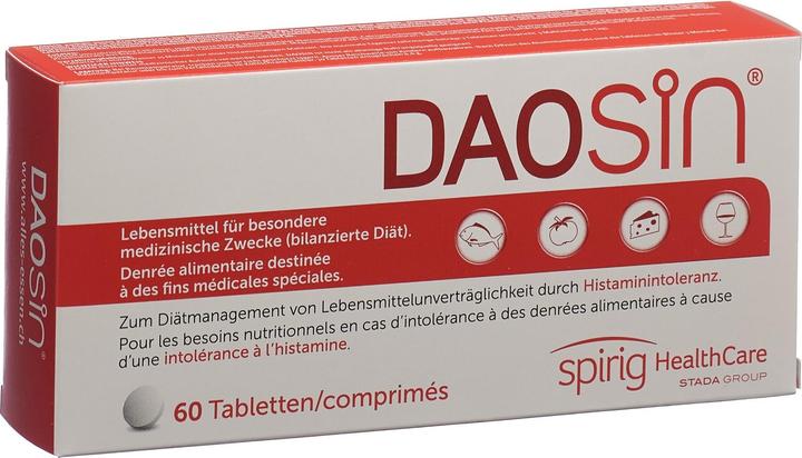 Daosin Lebensmittel bei Histaminunverträglichkeit (60 Stück, Tabletten, 39 g)