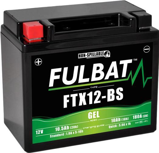 Image du produit Fulbat FTX12-BS Gel (12 V, 10.50 Ah, 180 A)