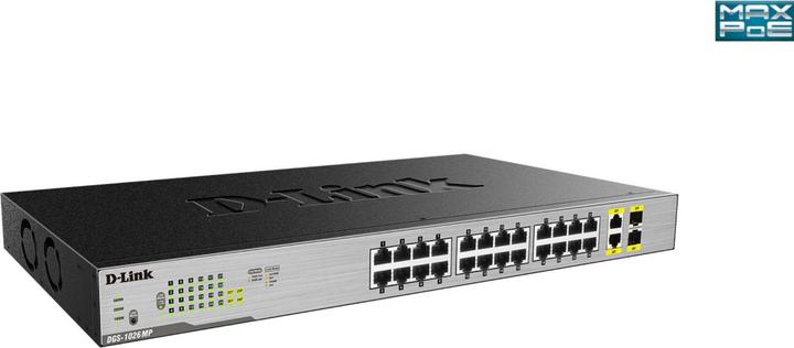 Productafbeelding D-Link 26-POORTS LAYER2 POE+ GB SCHAKELAAR (24 Havens)