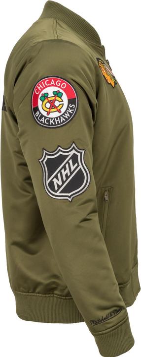 Immagine prodotto Mitchell & Ness Giacca bomber in raso M&N - PATCHES Chicago Blackhawks - S (S)