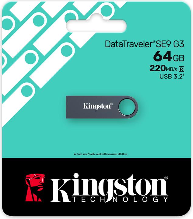 Produktbild Kingston DataTraveler SE9 G3 (64 GB, USB-A)
