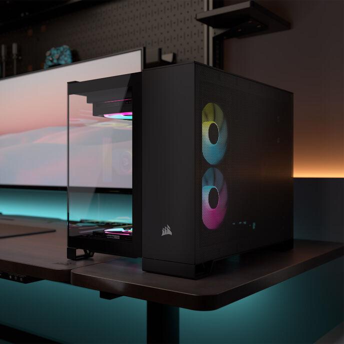 Actual product image Corsair Case iCUE 2500X RGB Midi TG black (mATX)