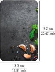 Actual product image Wenko Glass cover plates herbs