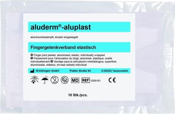 Actual product image Söhngen aluderm aluplast finger joint plaster elastic 4x7.2cm, single, 10 pcs. (10 x)