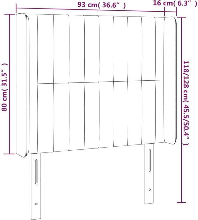 Actual product image VidaXL Aneska (93 x 16 x 128 cm)