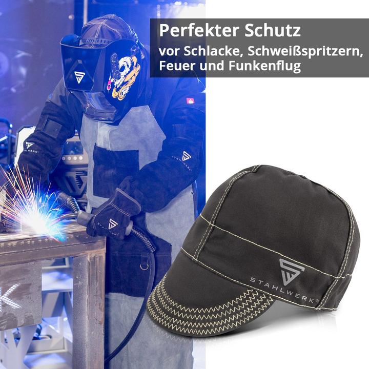 Produktbild Stahlwerk Schweisserkappe flammhemmende Schweisserschutzkleidung zum Schweissen (One Size)