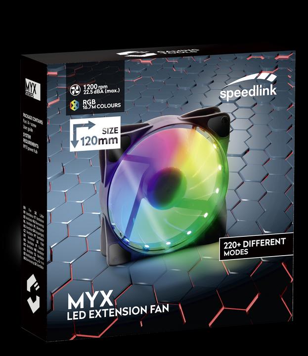 Produktbild Speedlink MYX LED Extension Fan (120 mm, 1 x)