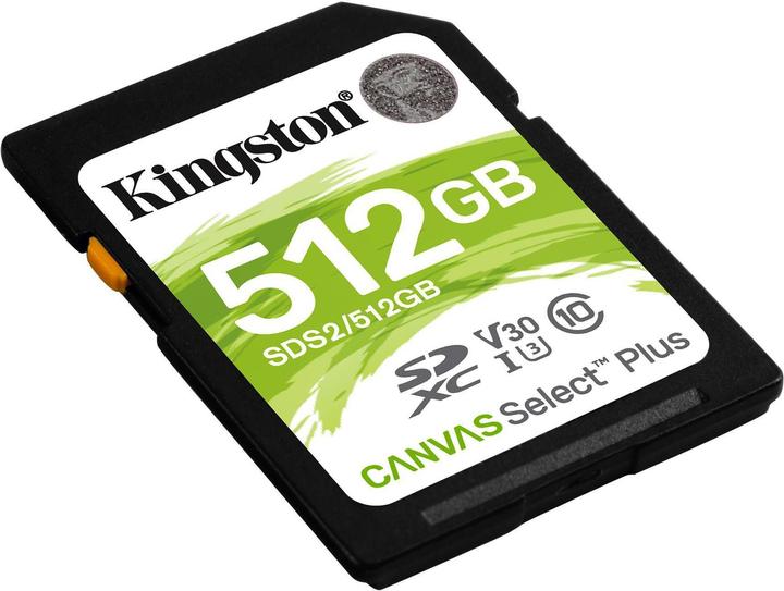 Immagine prodotto Kingston Canvas Select Plus (512 GB, SDXC, U3, UHS-I)