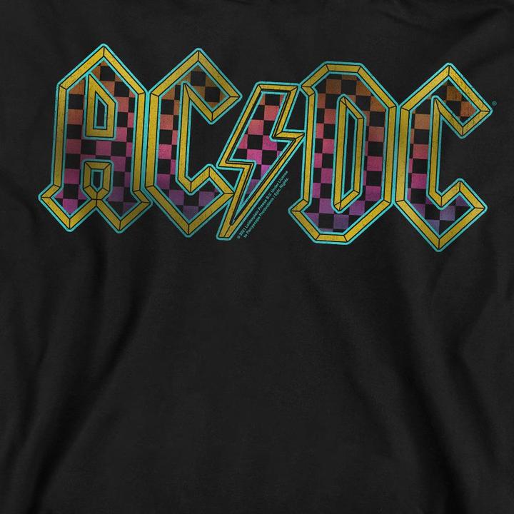 Immagine prodotto AC/DC Felpa Logo a Scacchiera Gradiente Adulto Unisex (S)