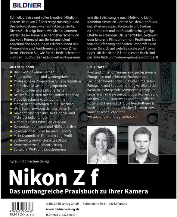 Produktbild Sänger:Nikon Z f (Deutsch, Dr. Kyra Sänger, Kyra Sänger, Christian Sänger, Dr. Christian, 2024)