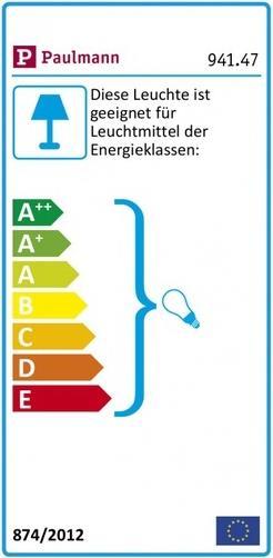 Energie-Label Paulmann Wire System Togo (3200 lm, GU5.3)