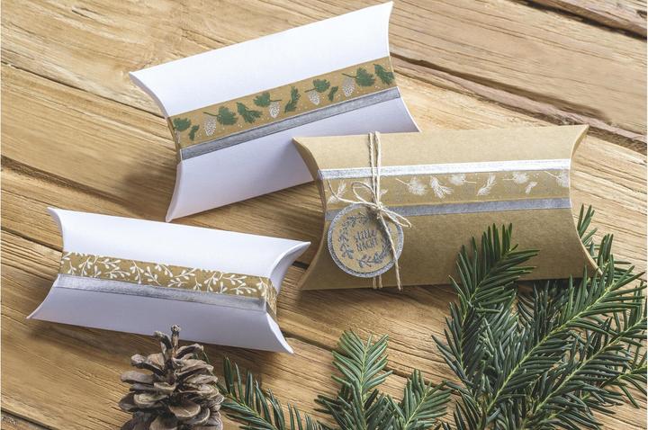 Produktbild Heyda Geschenkschachtel 90 x 125 mm 6 Stück, Weiss (Geschenkbox, 6 x)