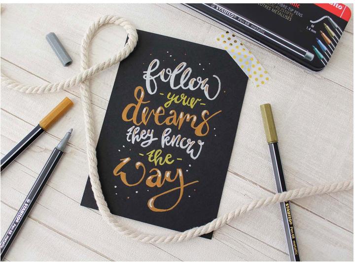 Produktbild STABILO Pen 68 Premium Metallic-Filzstift (Sortiert, 8 x)