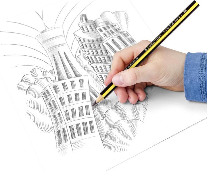 Image du produit Staedtler Crayon pour apprendre à écrire 'Noris Club triplus jumbo' 119 HB (4 mm, HB, 1 x)