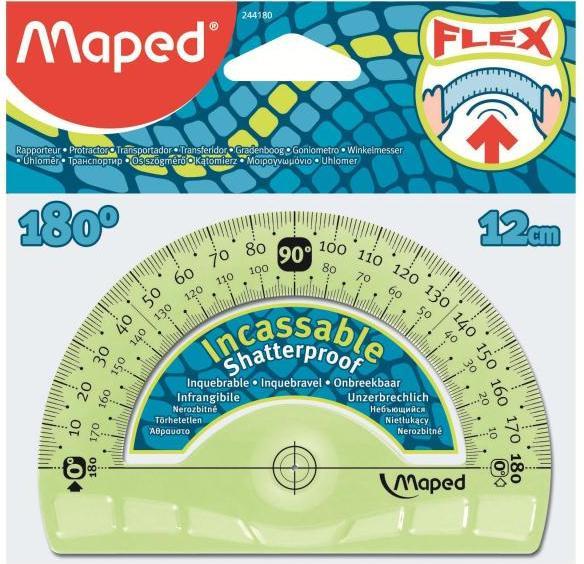 Produktbild Maped Halbkreis-Winkelmesser Flex 180 Grad, 120 mm (120 mm)