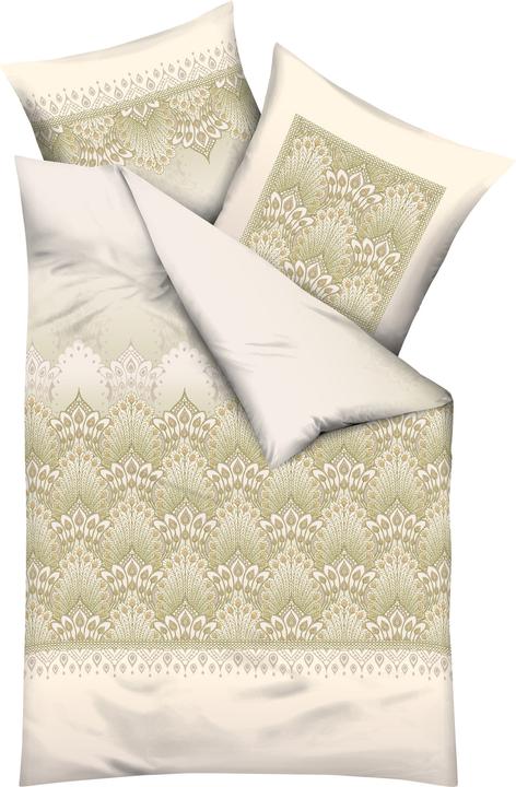 Actual product image Kaeppel Beaver bed linen Venice olive (Duvet cover, 135x200 cm, 80x80 cm)
