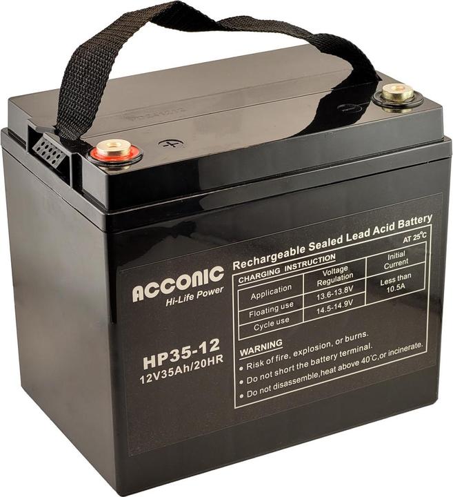 Acconic HP35-12 Hi-Life Power AGM 12V 35Ah Bleiakku (12 V, 35 Ah)