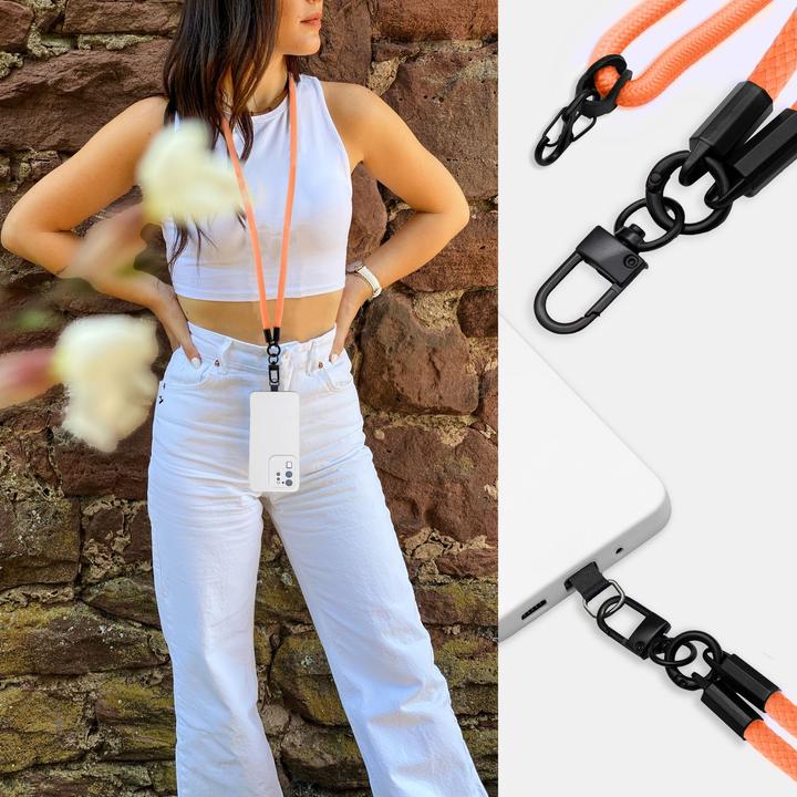 Actual product image Cadorabo Chain case for WIKO RAINBOW necklace cover adjustable