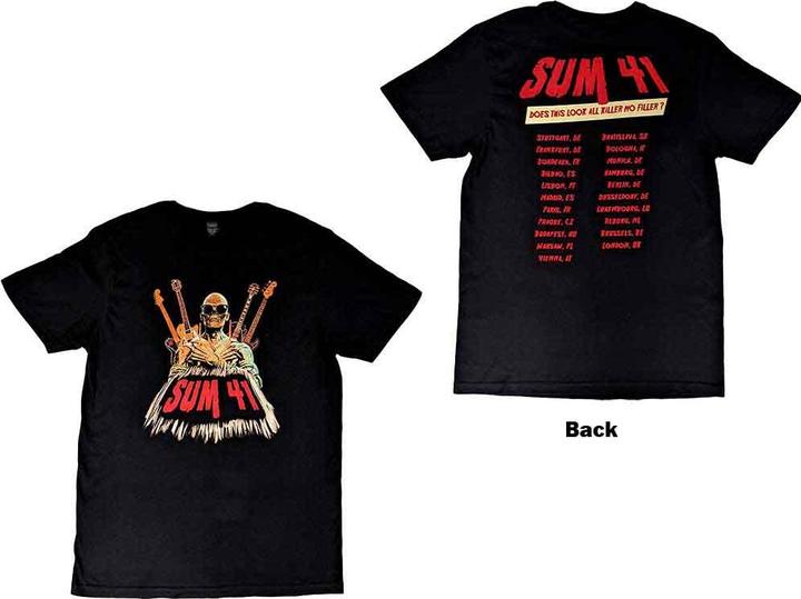 Actual product image Sum 41 Does This Look Like All Killer No Filler European Tour 2022 (M)