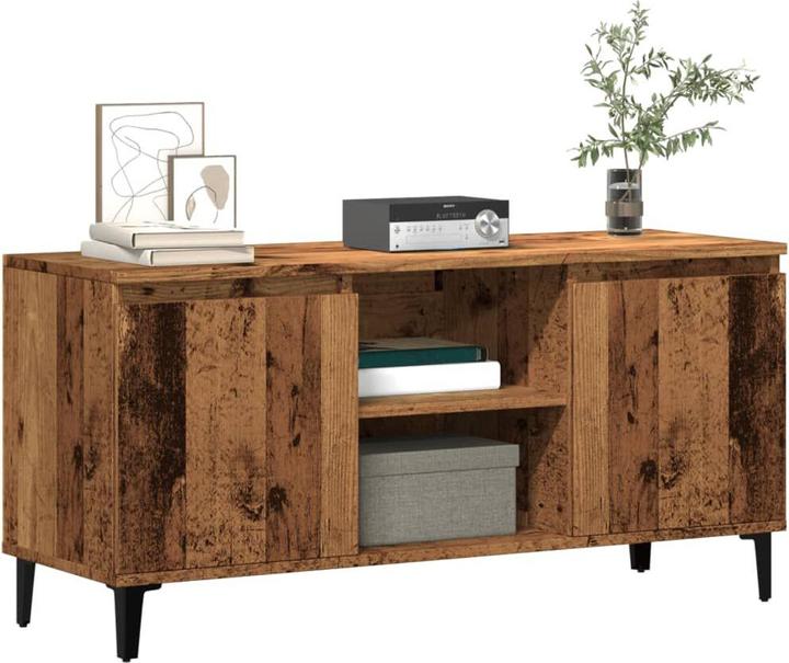 Actual product image VidaXL TV Schrank Lowboard Fernsehschrank Fernsehtisch TV Möbel Altholz-Optik (102 x 35 x 50 cm)