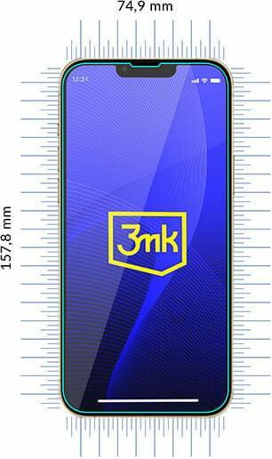 Actual product image 3MK FlexibleGlass screen protector, display film (1 Piece, Apple iPhone 13 Pro Max)