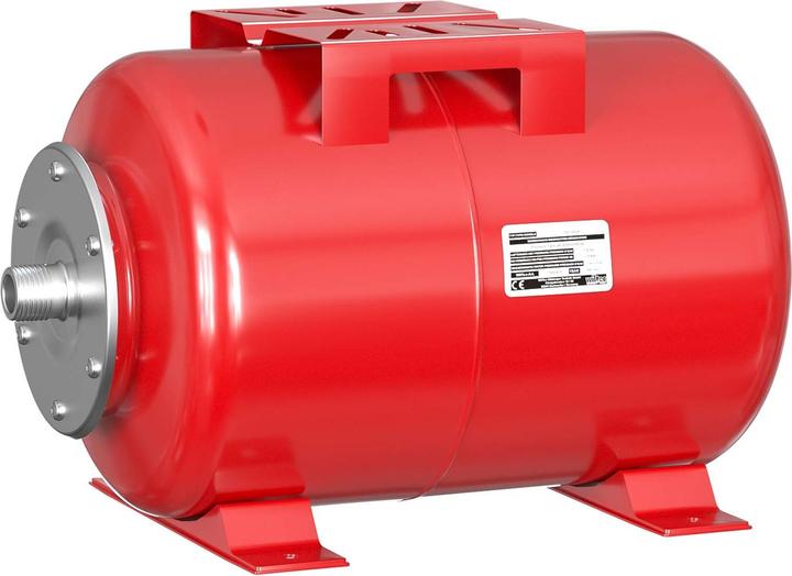 Produktbild Wiltec Membrankessel Hauswasserwerk 24L horizontal Ausdehnungsgefäss Druckkessel (Hauswasserpumpe)