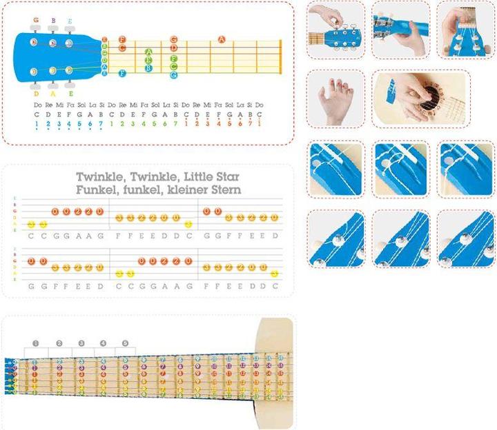 Actual product image Hape Gitalele Blue Lagoon