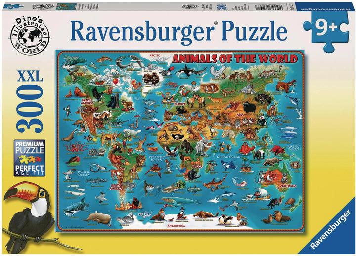Produktbild Ravensburger Tiere über die Welt Puzzle (300 Teile)
