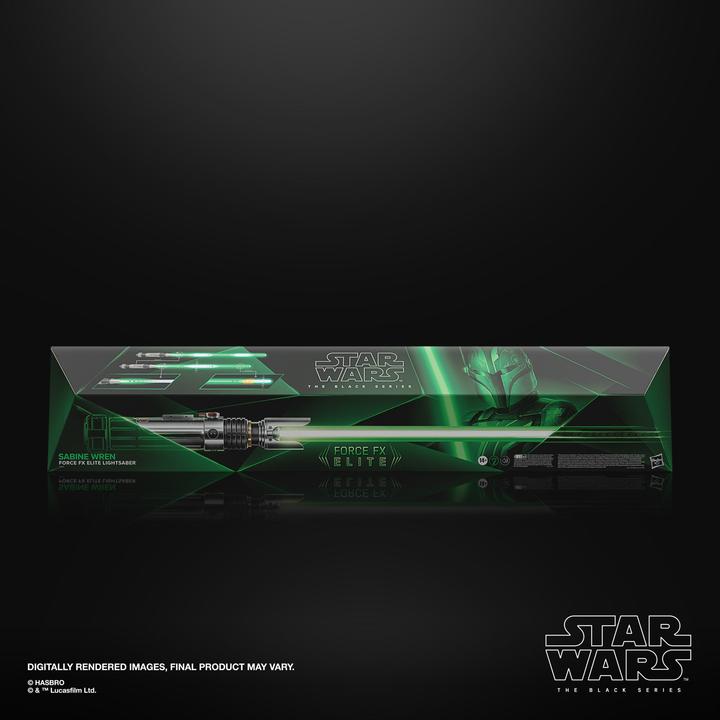 Produktbild Hasbro Star Wars: Ahsoka Black Series Replik Force FX Elite Lichtschwert Sabine Wren