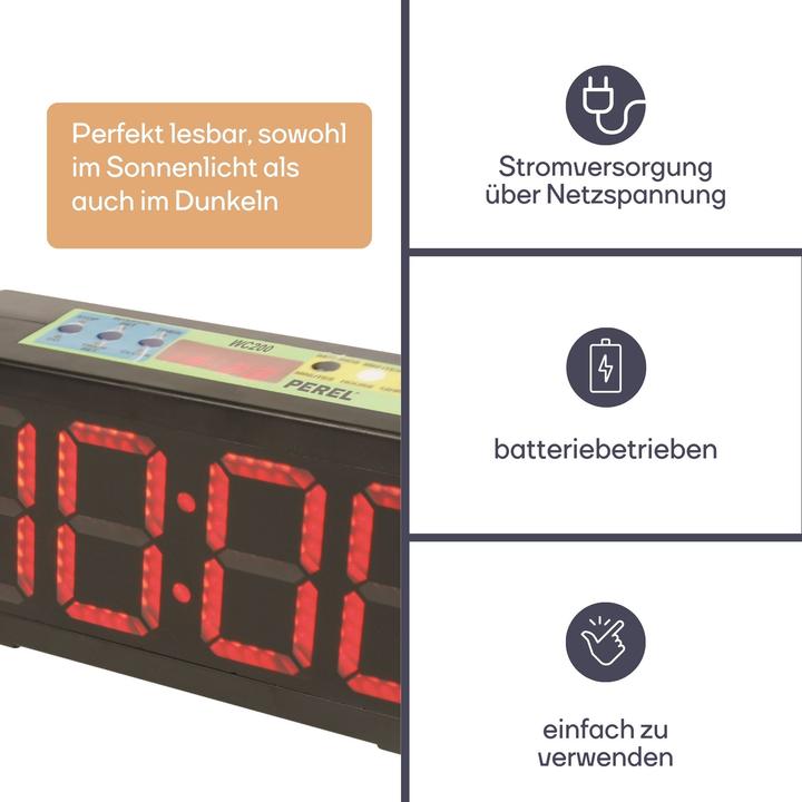Actual product image Perel Uhr Mit Chronometer