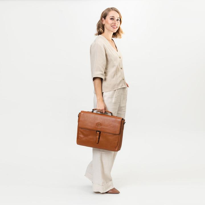 Actual product image Farmhood Memphis briefcase leather 39 cm