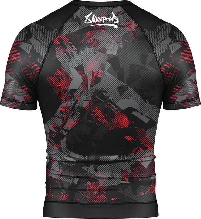 Produktbild 8Weapons 8 WEAPONS Rashguard, S/S, Hit 2.0, black-red, L (L)