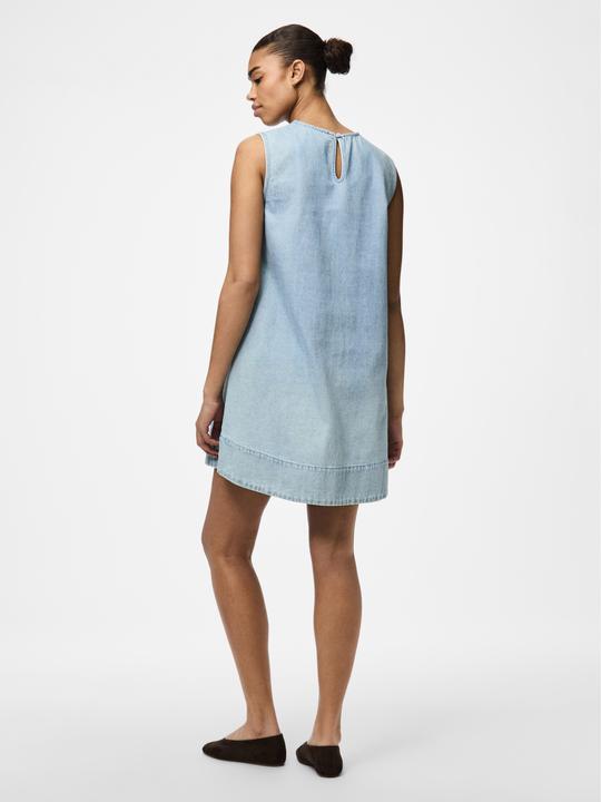 Actual product image Pieces Pcflora Sl Mini Denim Dress Noos (L)