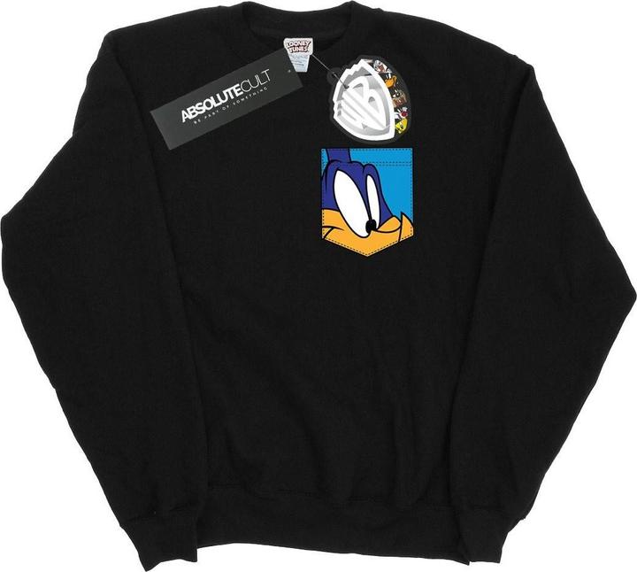 Looney Tunes Road Runner Face Faux Pocket Sweatshirt (M)