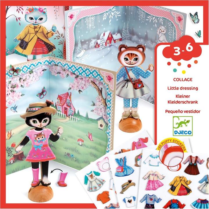 Produktbild Djeco Klebeset Kleiner Kleiderschrank