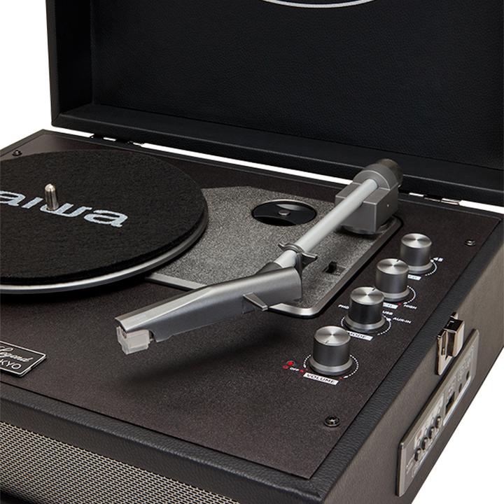 Actual product image Aiwa VPX-1971BK Turntable, black (Automatic)