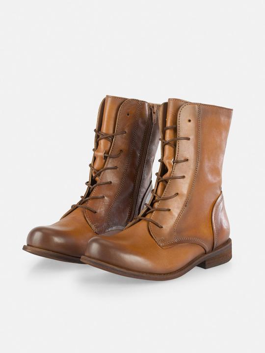 Actual product image Felmini Wide Fit W103 lace-up boot made of genuine leather, with inner zip and low heel. (40)