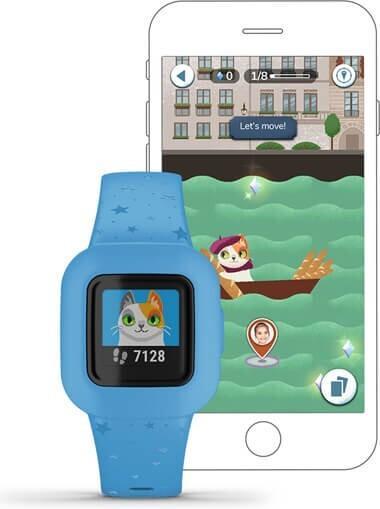 Actual product image Garmin Vivofit jr. 3 Blue Stars (20 mm)