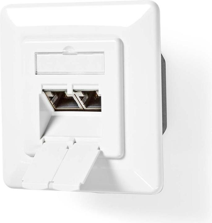 Immagine prodotto Nedis Presa di rete a muro | da incasso | 2 porte | CAT7 | diritta | presa | placcata oro | PVC | El