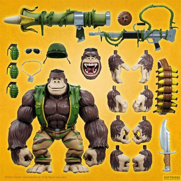Actual product image Super7 Teenage Mutant Ninja Turtles Guerrilla Gorilla
