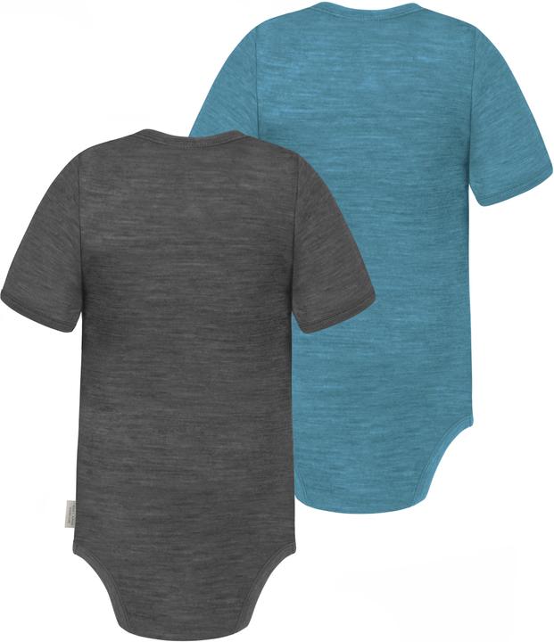 Image du produit Normani Lot de 2 body bébé mérinos manches courtes "Tauranga" - 9293 (68)
